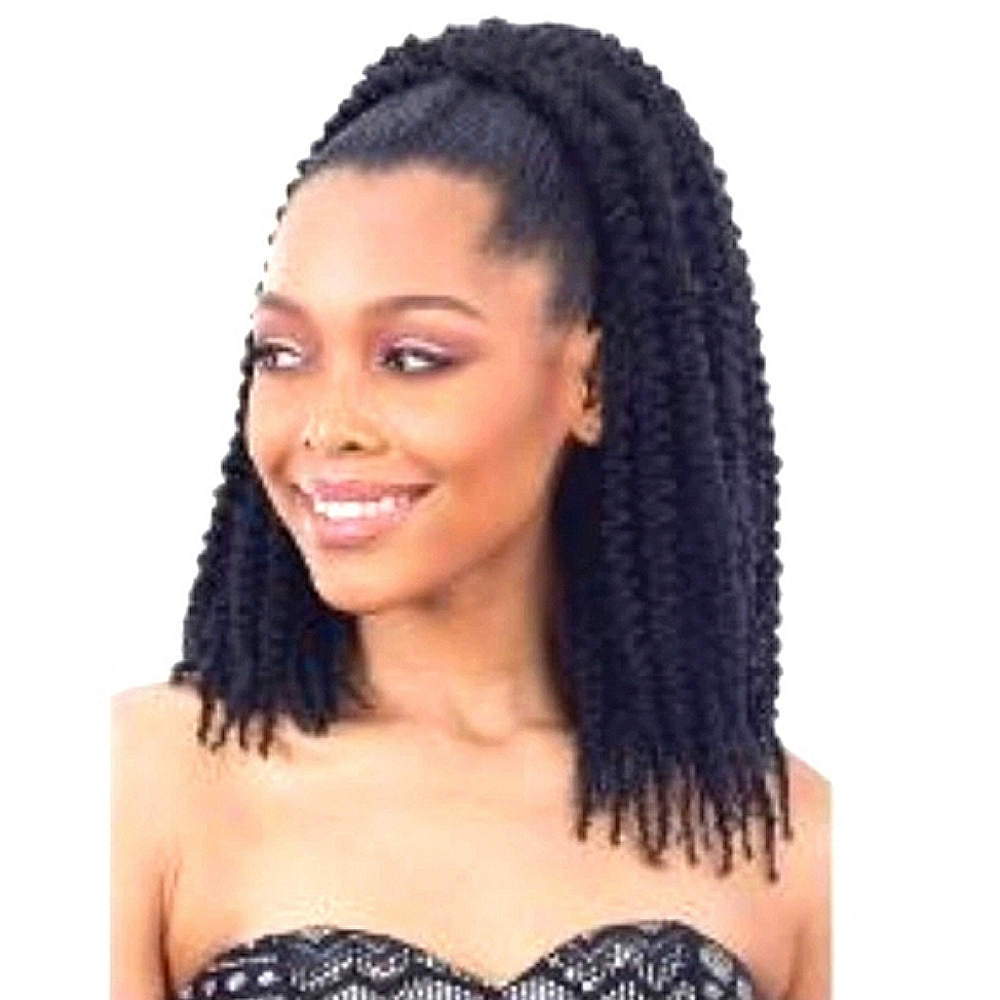 Jamaican Doll Synthetic Drawstring 16in Ponytail (Color Available: T27)